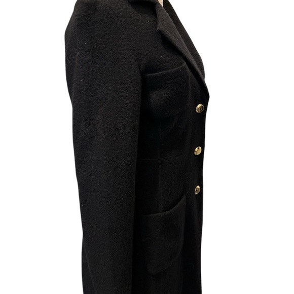 DKNY Black Boiled Wool Knit
Four Pocket Longer Duster
Sweater Jacket 2 ,NEW $169 - Picture 9 of 11